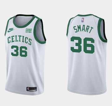 Marcus Smart Boston Celtics white jersey