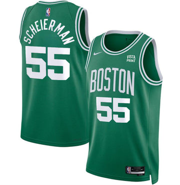 Baylor Scheierman Boston Celtics green jersey