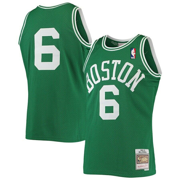 Bill Russell Boston Celtics green jersey