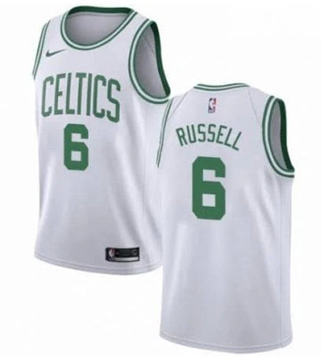 Bill Russell Boston Celtics white jersey