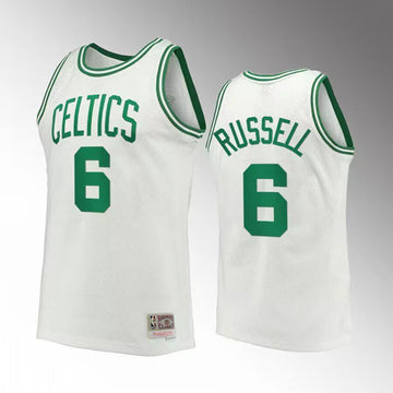 Bill Russell Boston Celtics white Throwback jersey