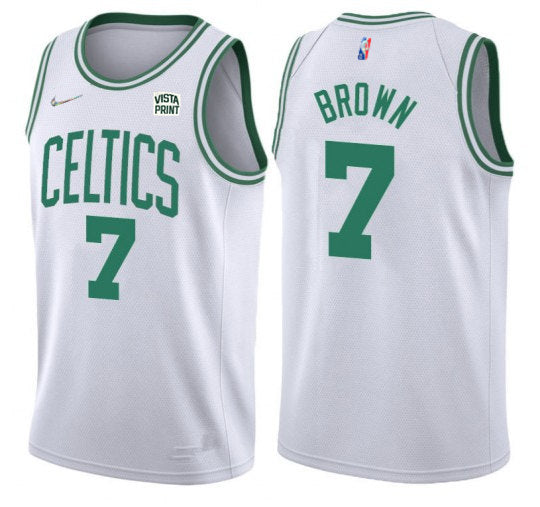 Jaylen Brown Boston Celtics white jersey