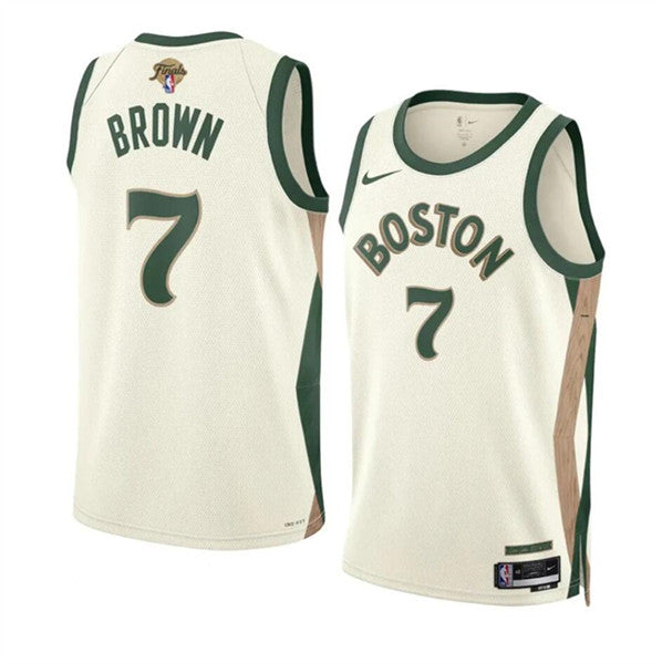 Jaylen Brown Boston Celtics cream City Edition jersey