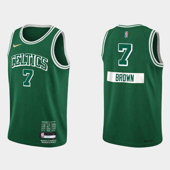 Jaylen Brown Boston Celtics green jersey