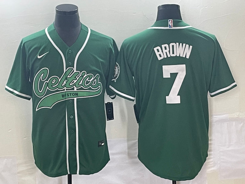 Jaylen Brown Boston Celtics green jersey