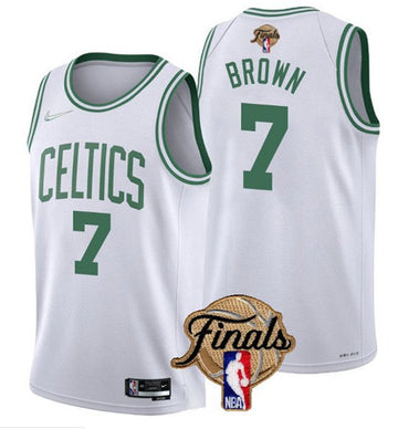 Jaylen Brown Boston Celtics white jersey