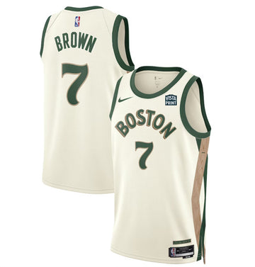 Jaylen Brown Boston Celtics white City Edition jersey