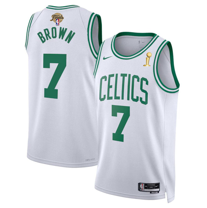 Jaylen Brown Boston Celtics white jersey