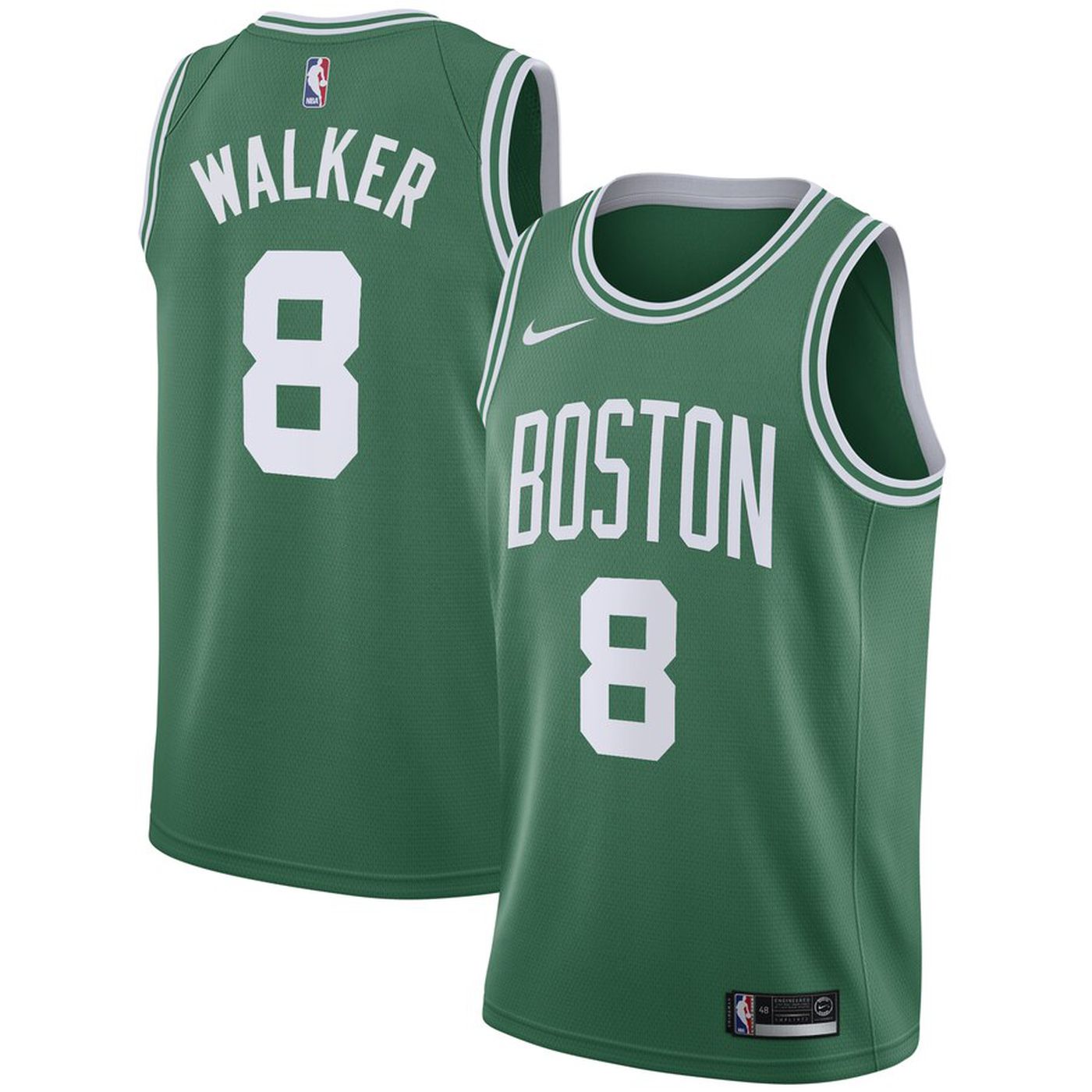 Kemba Walker Boston Celtics green jersey