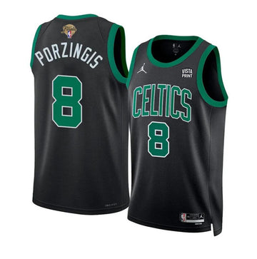 Kristaps Porzingis Boston Celtics black jersey