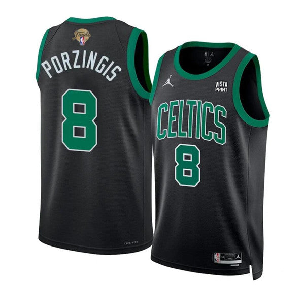 Kristaps Porzingis Boston Celtics black jersey