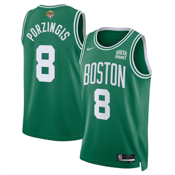 Kristaps Porzingis Boston Celtics green jersey