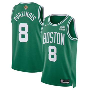 Kristaps Porzingis Boston Celtics green jersey