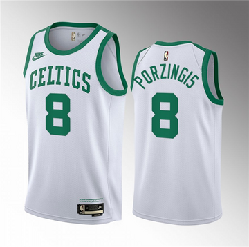Kristaps Porzingis Boston Celtics white jersey