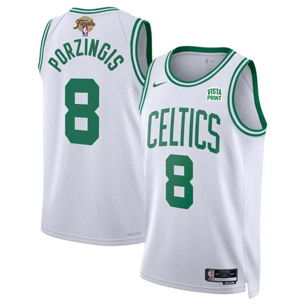 Kristaps Porzingis Boston Celtics white jersey