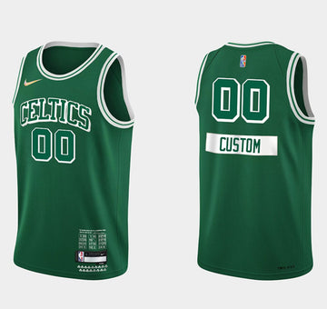 Custom Boston Celtics green jersey
