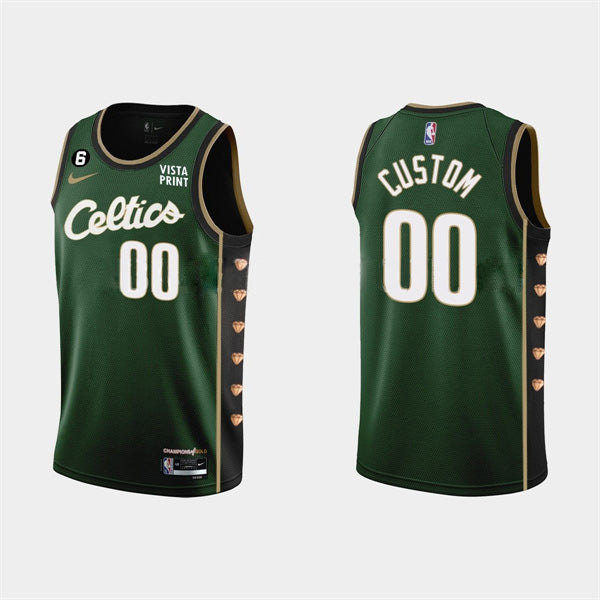 Custom Boston Celtics green City Edition jersey