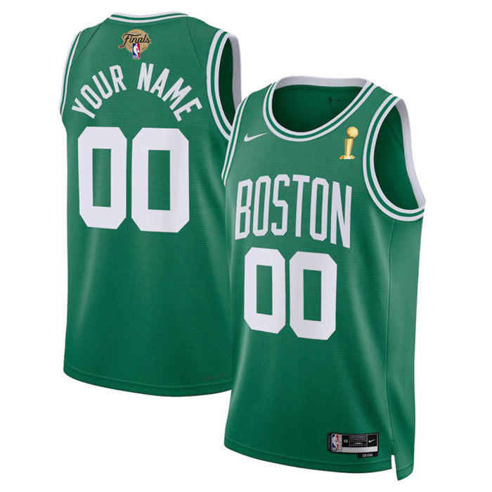 Custom Boston Celtics green jersey