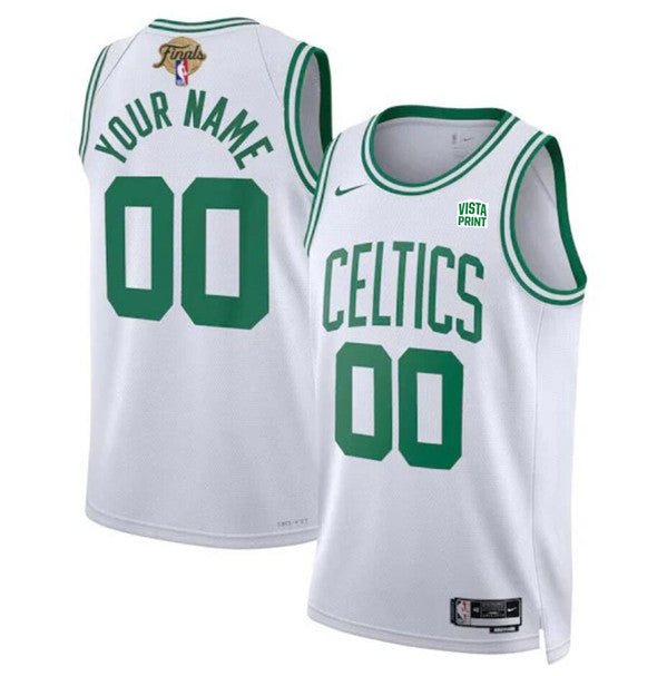 Custom Boston Celtics white jersey