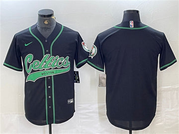 Custom Boston Celtics black jersey