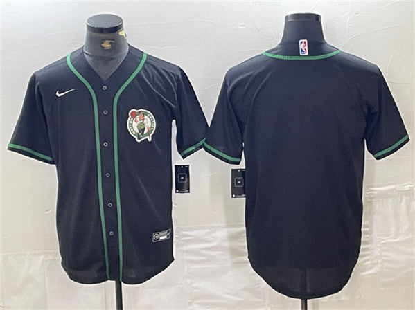 Custom Boston Celtics black jersey