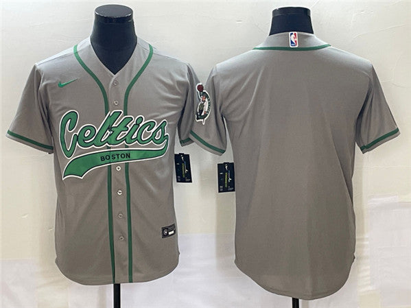 Custom Boston Celtics gray jersey