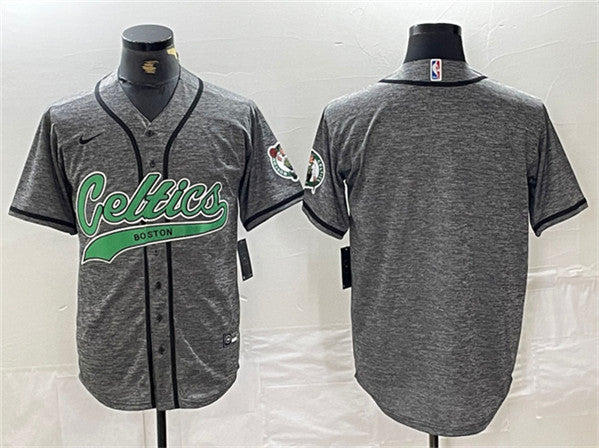 Custom Boston Celtics gray jersey