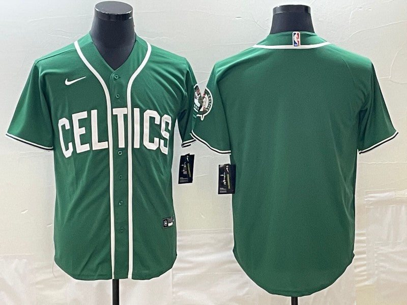 Custom Boston Celtics green jersey