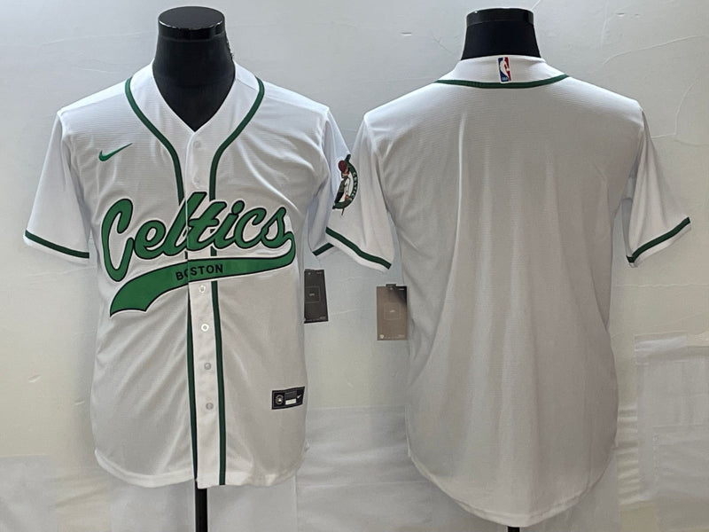 Custom Boston Celtics white jersey