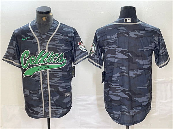 Boston Celtics gray Camo jersey