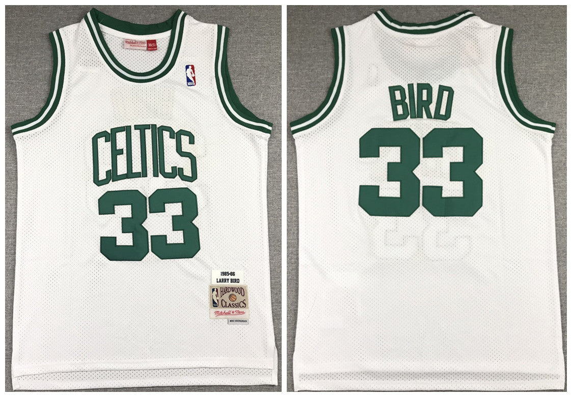 Boston Celtics white Throwback jersey