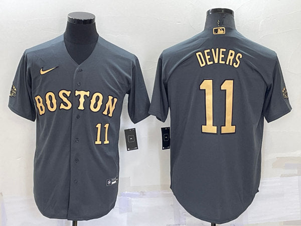Rafael Devers Boston Red Sox charcoal All-Star jersey