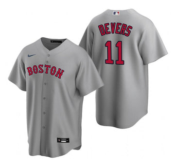 Rafael Devers Boston Red Sox grey jersey