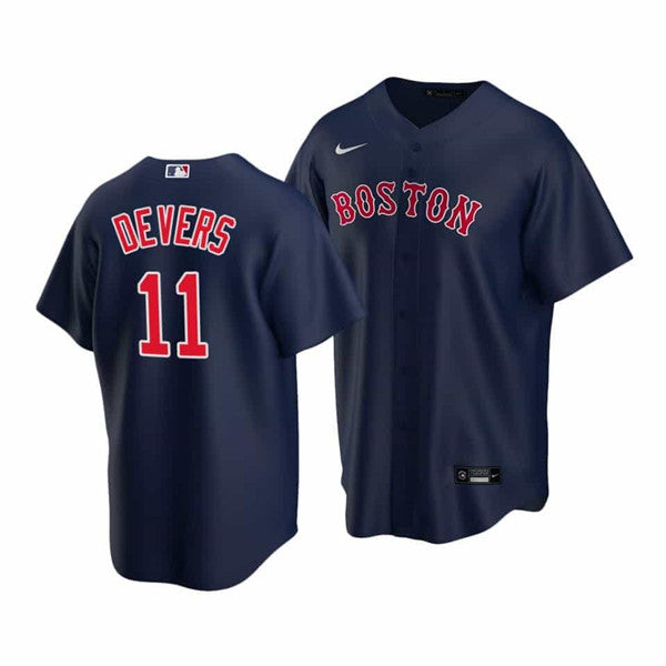 Rafael Devers Boston Red Sox navy jersey