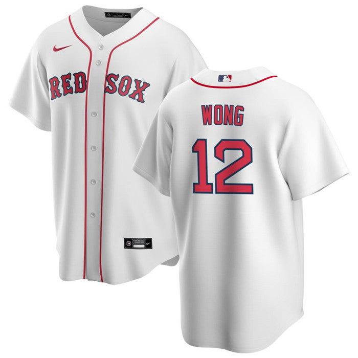 Connor Wong Boston Red Sox white jersey