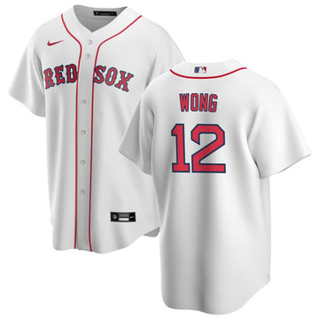 Connor Wong Boston Red Sox white jersey