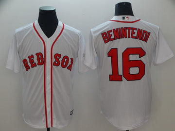 Andrew Benintendi Majestic Boston Red Sox white jersey