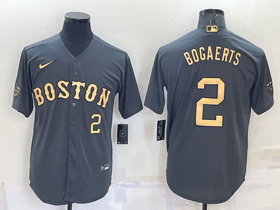 Xander Bogaerts Boston Red Sox charcoal All-Star jersey