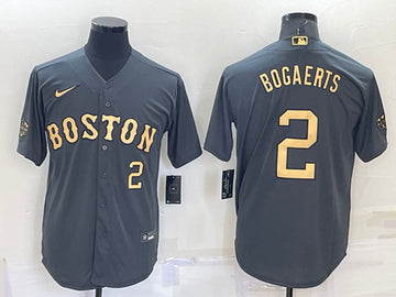 Xander Bogaerts Boston Red Sox charcoal All-Star jersey