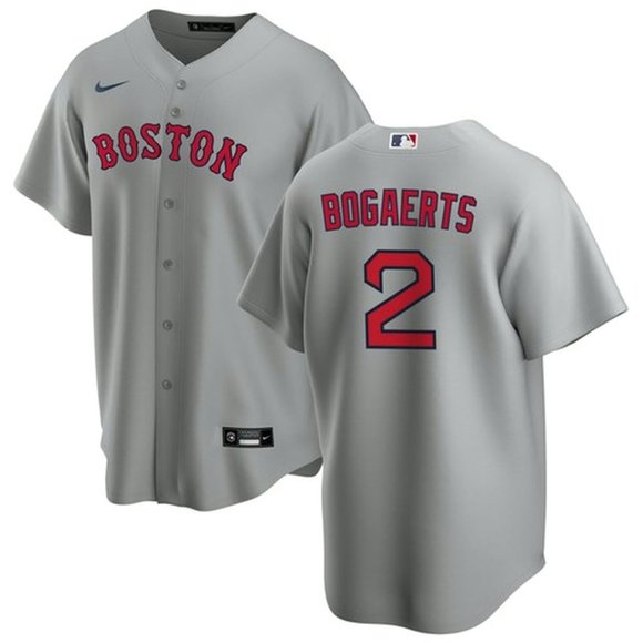 Xander Bogaerts Boston Red Sox grey jersey