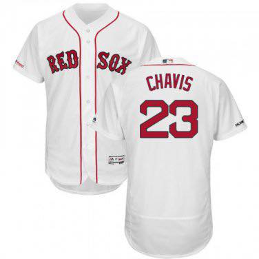 Michael Chavis Boston Red Sox white jersey