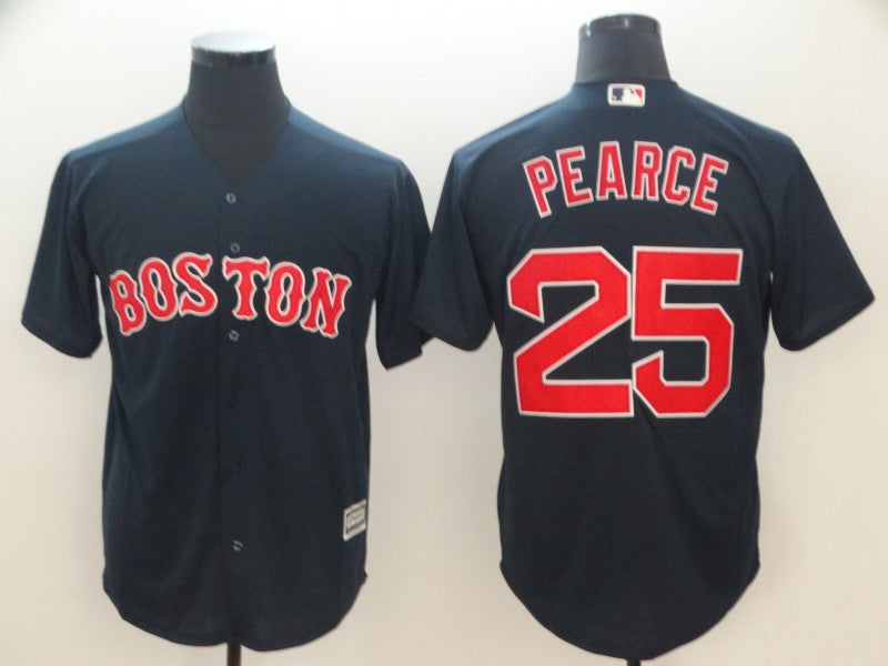 Steve Pearce Majestic Boston Red Sox navy jersey