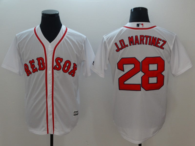JD Martinez Boston Red Sox white jersey