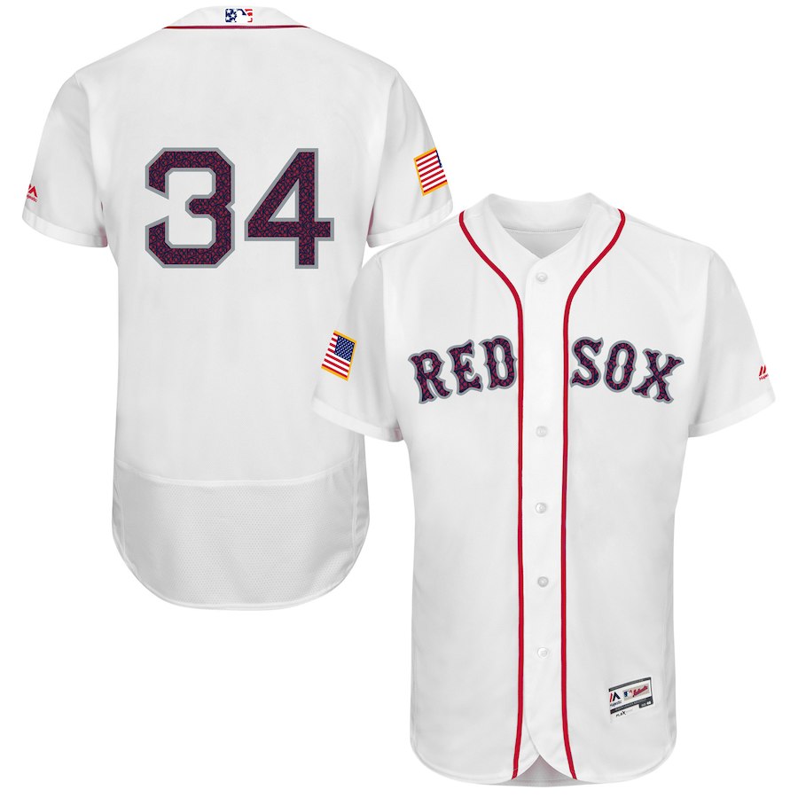 David Ortiz Majestic Boston Red Sox white Fashion jersey