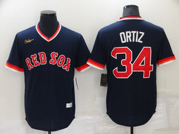David Ortiz Boston Red Sox navy jersey