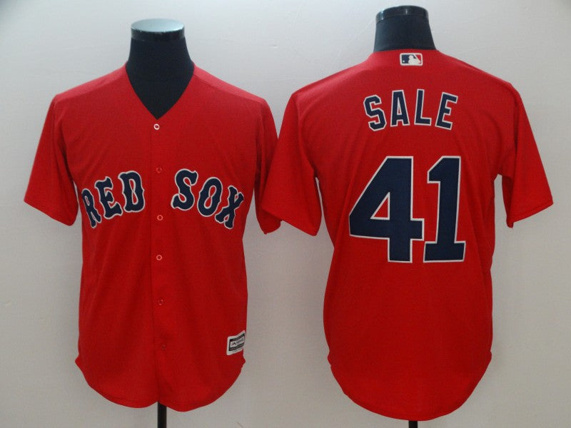 Chris Sale Majestic Boston Red Sox scarlet jersey