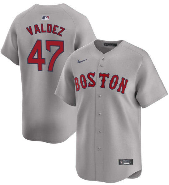 Enmanuel Valdez Boston Red Sox gray jersey