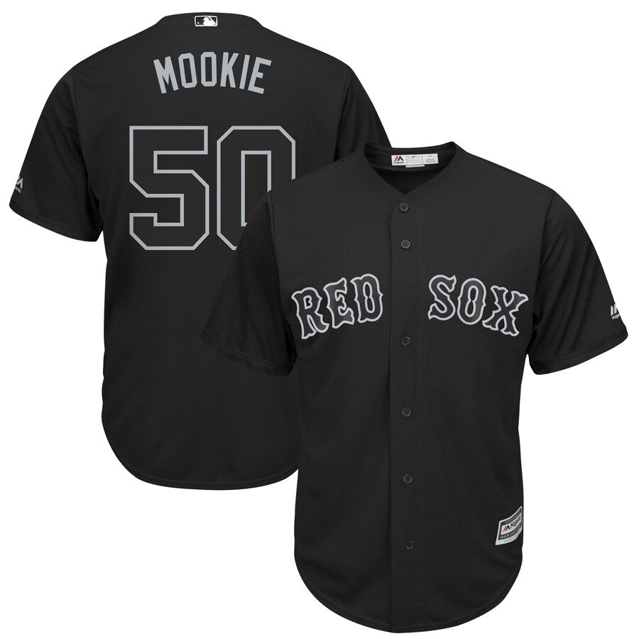 Mookie Betts Mookie Majestic Boston Red Sox black jersey