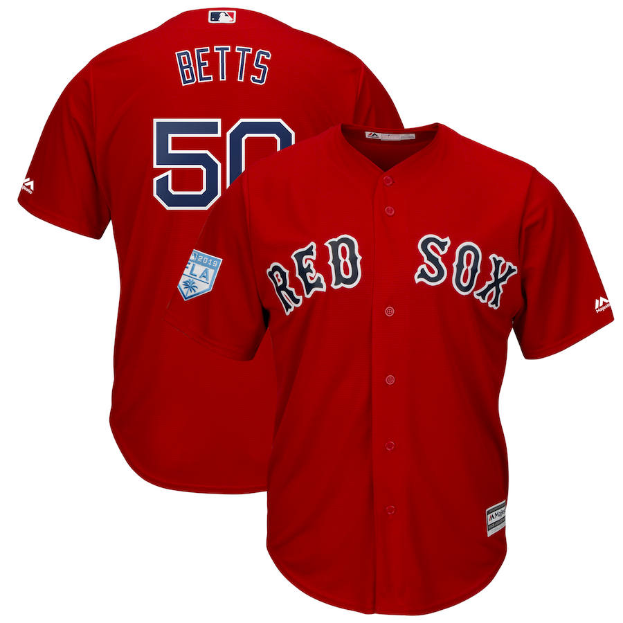 Mookie Betts Boston Red Sox red jersey