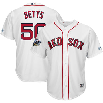 Mookie Betts Boston Red Sox white jersey